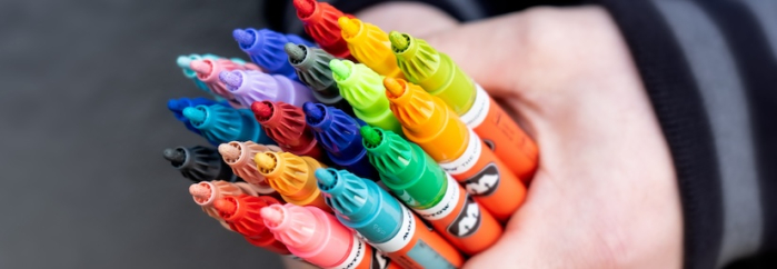 les marqueurs acryliques sont d'extraordinaires outils créatifs