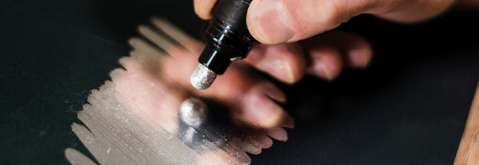Utilisation d'un marqueur à pomper de la gamme Liquid Chrome