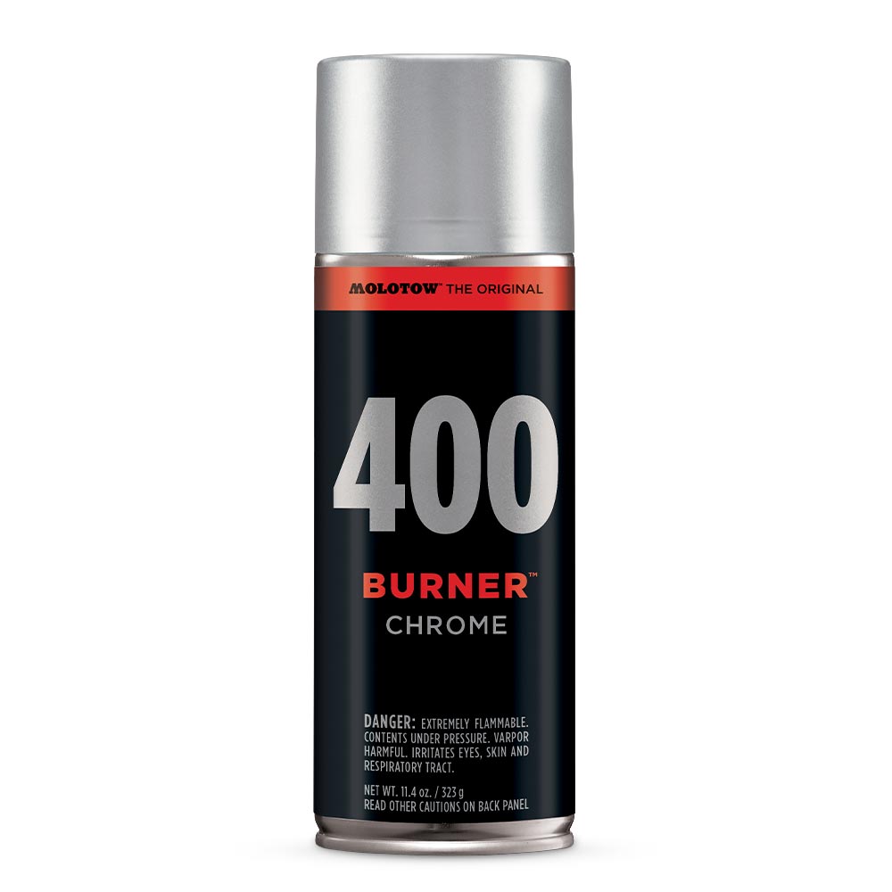 Bombe de peinture chrome Molotow Burner 400ml