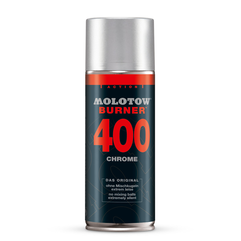 Bombe de peinture chrome Molotow Burner 400ml