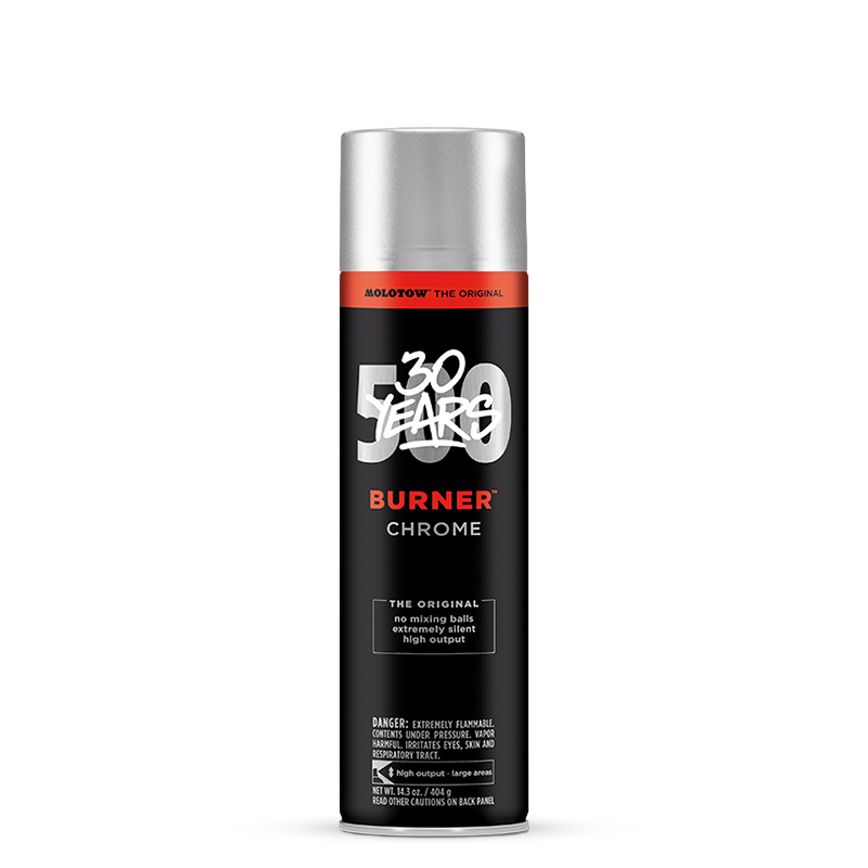 Bombe de peinture chrome Molotow Burner 500ml