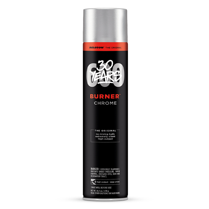 Bombe de peinture chrome Molotow Burner 600ml