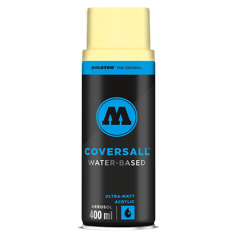 Bombe de peinture Molotow Coversall Water-Based #001 | Jaune Jasmin