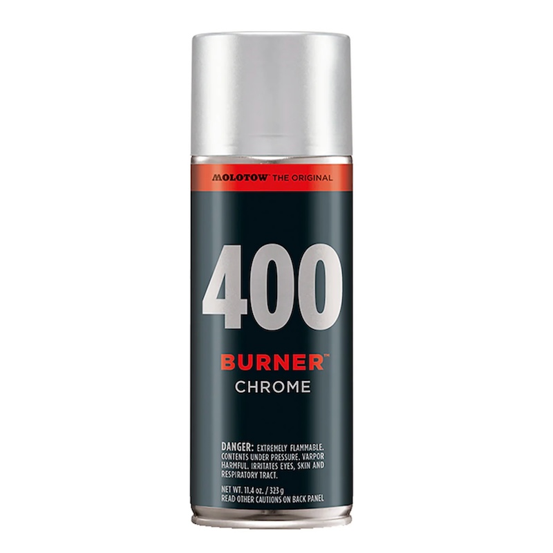 Bombe de peinture chrome Molotow Burner 400ml