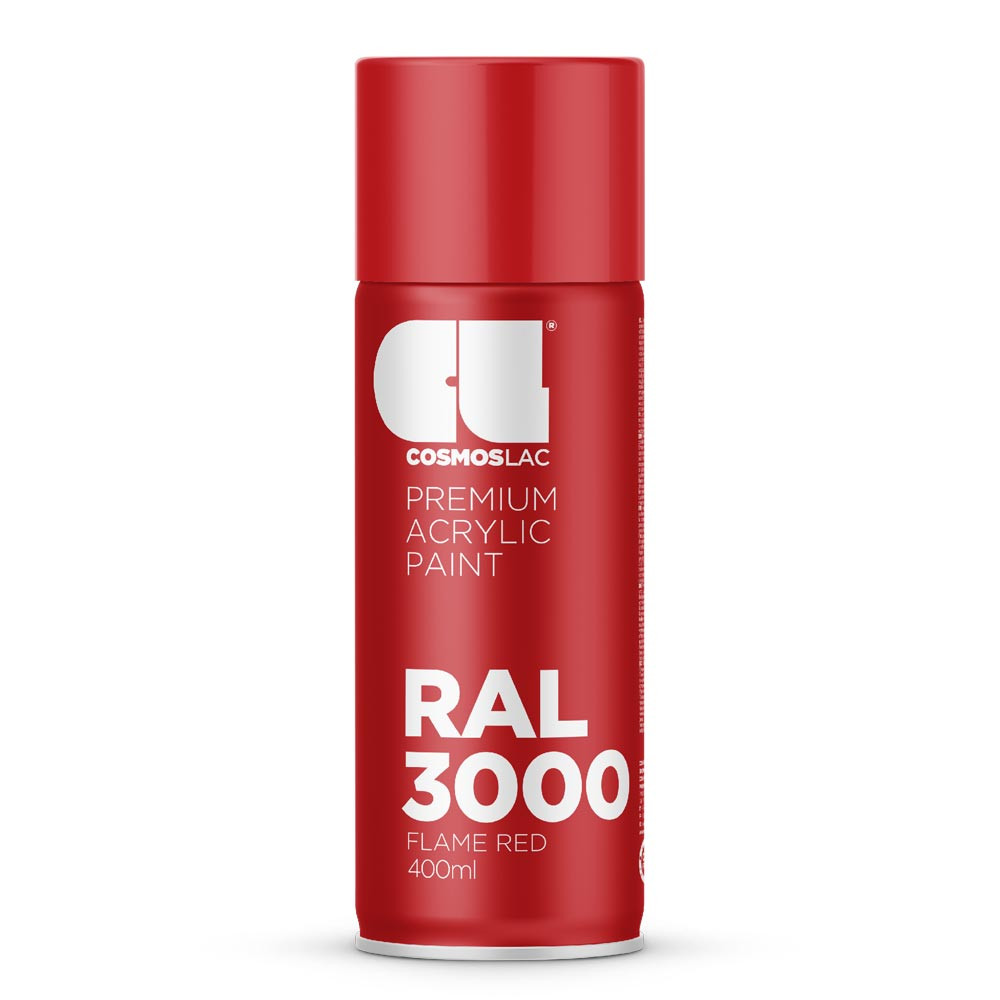 Spray de peinture brillante 400ml RAL 3003 Rouge Rubis