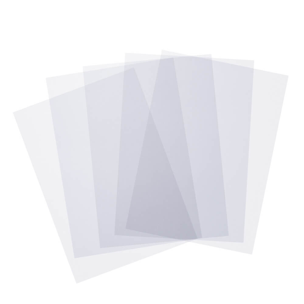 Plastique rhodoïd transparent - 10 feuilles - Feuilles et films