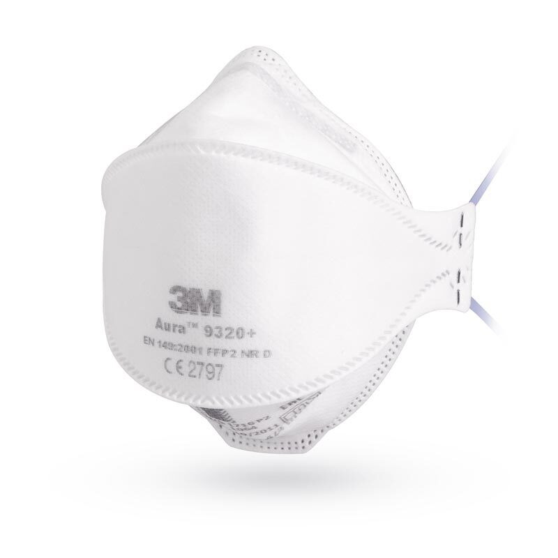 Masque de protection respiratoire antipoussière FFP2 3M Aura 9320+