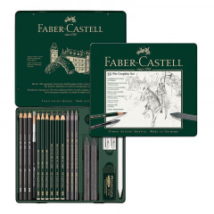 Set de crayons Pitt Graphite Faber Castell | 19 pièces