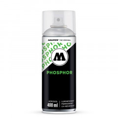 Bombe de peinture phosphorescente Verte Molotow 400ml