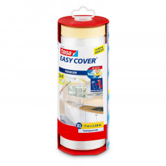 Dévidoir Easy Cover et bâche de protection Tesa | 2,6m x 17m