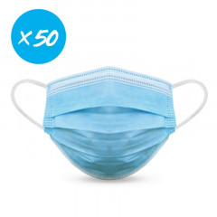 Masque De Protection Respiratoire Jetable - 50 pièces