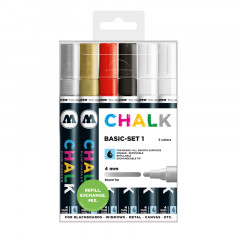 Marqueurs Craie Liquide Molotow Chalk 4mm | Set 1