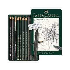 Set de crayons Pitt Graphite Faber Castell | 11 pièces