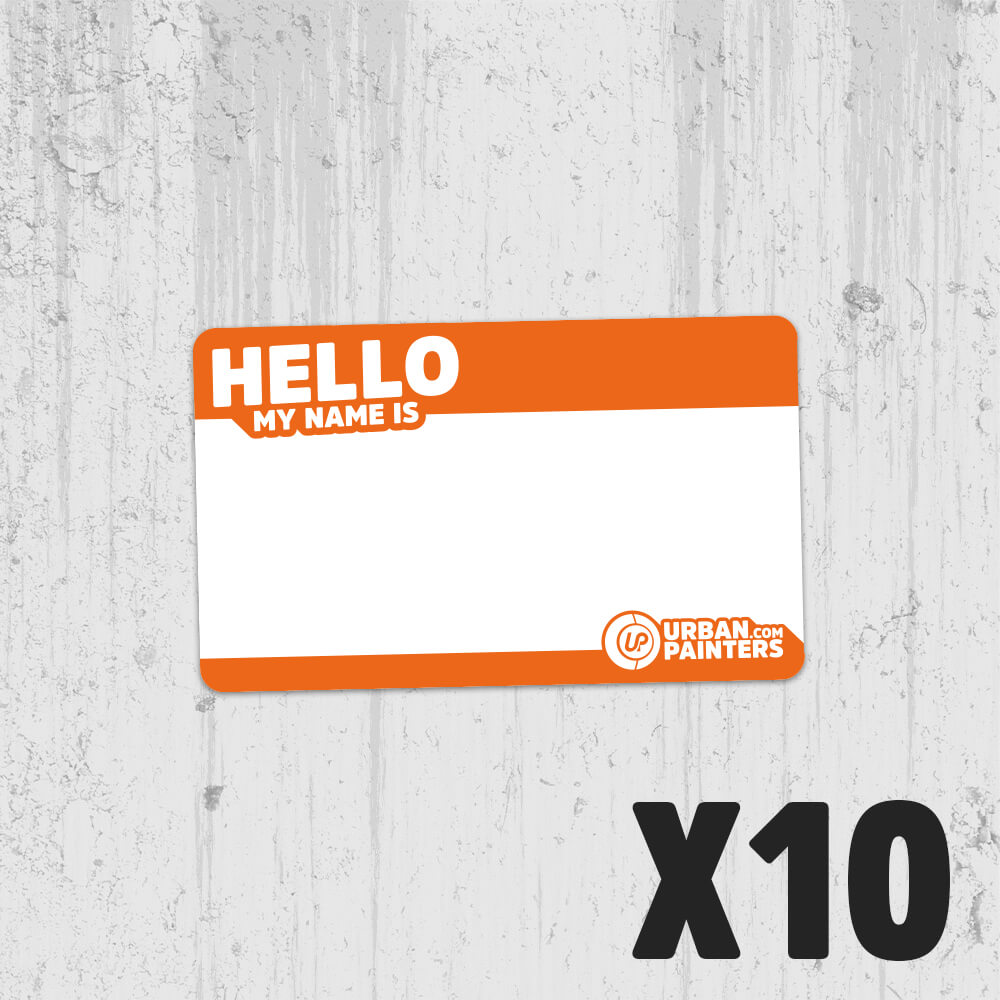 Stickers Hello My Name Is x10 | Eggshell