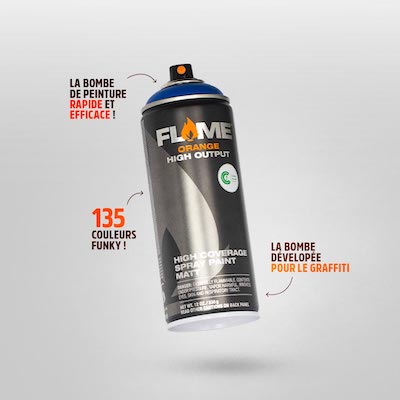 Bombe de peinture acrylique Flame Orange