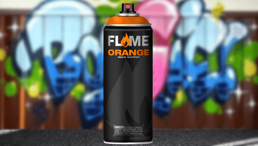bombe de peinture Flame Orange