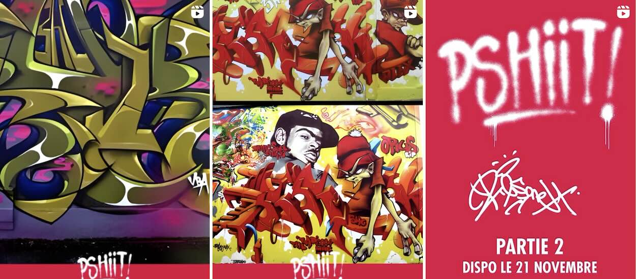 Retrouvez le podcast graffiti Pshiit ! sur Instagram