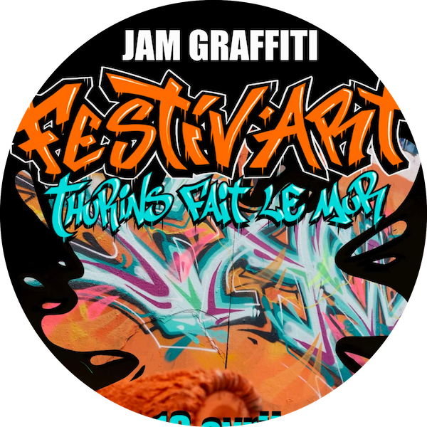 Affiche de la Jam Graffiti Thurin fait le mur 2025