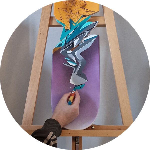 Les feutres acryliques sont efficaces sur le bois