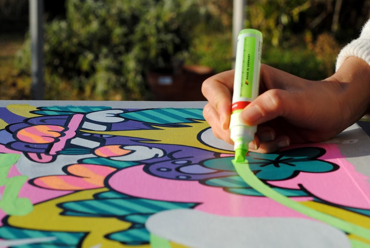 marqueur peinture acrylique utilisation sur toutes sortes de supports