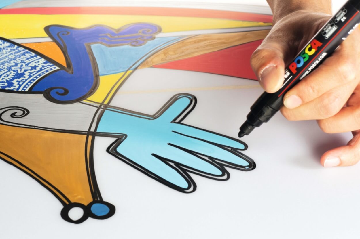 Posca : feutre acrylique utilisation sur papier