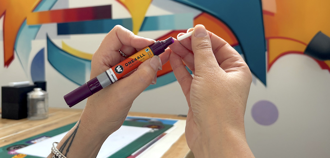 comment changer la mine de votre feutre à peinture acrylique Molotow One4All
