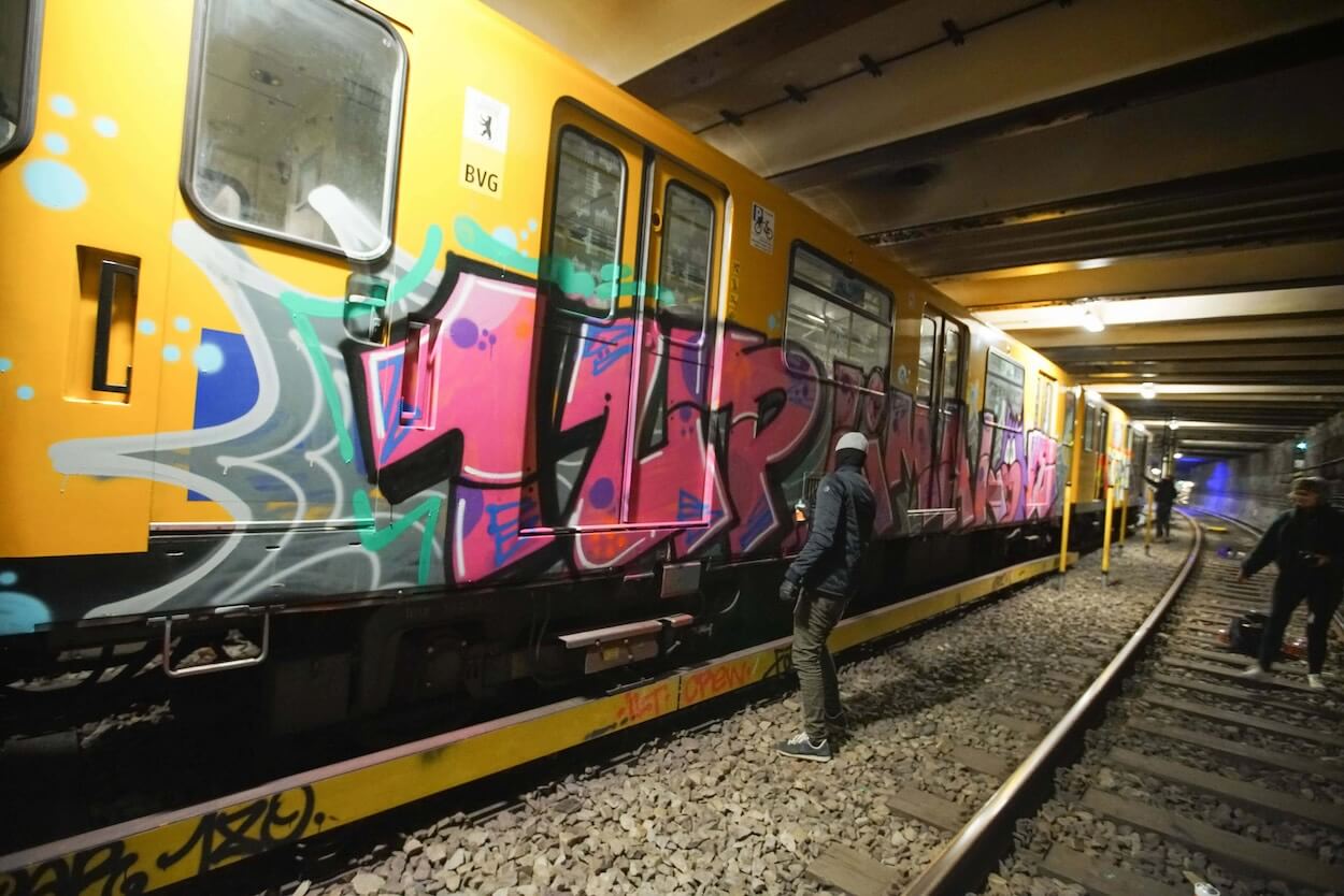 Lettrage graffiti 1up crew
