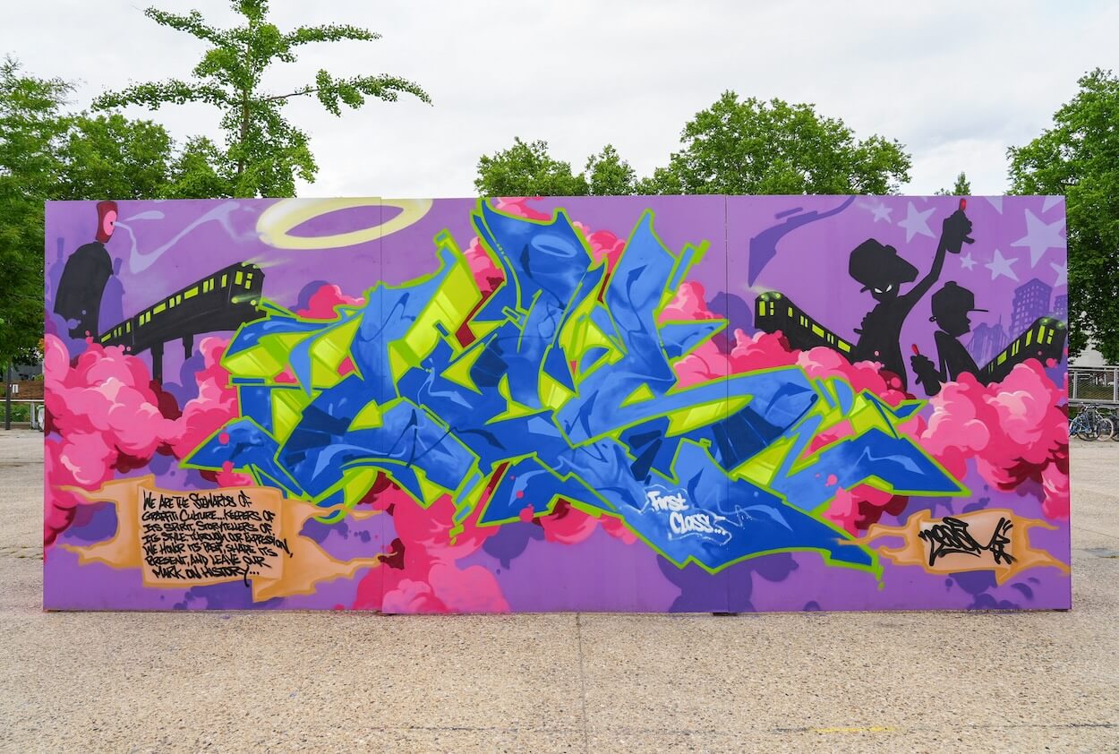 Pièce Graffiti par CES, Block Party Strasbourg 2025
