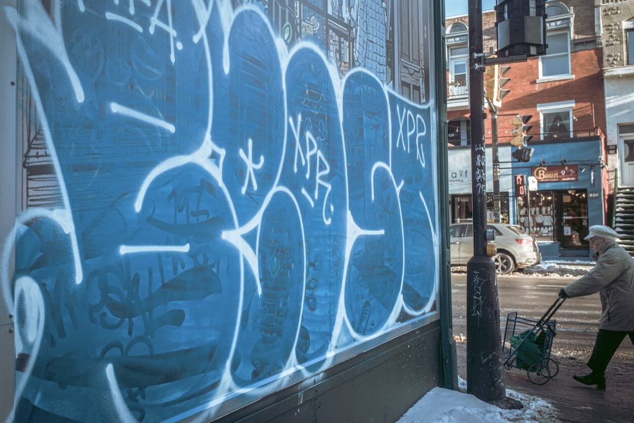 Throw up style signé Brost, Montréal 2025