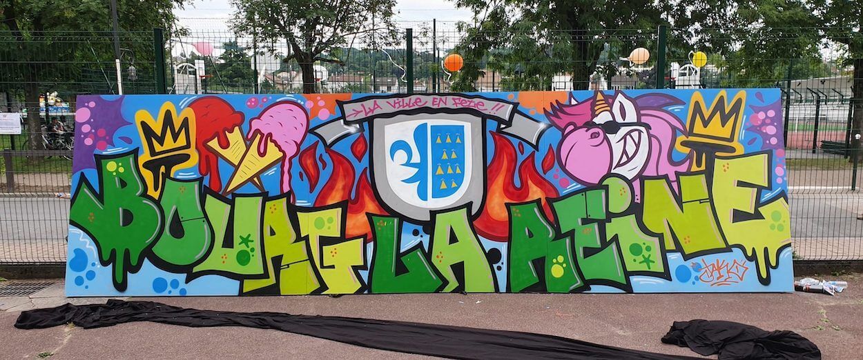 Lettrage graffiti de l'artiste JAKO