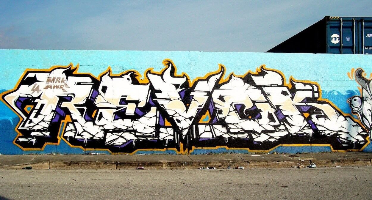 lettrage du célèbre graffeur américain REVOK