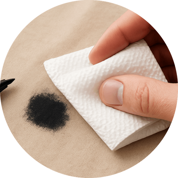 nettoyer du marqueur indélébile sur du tissu