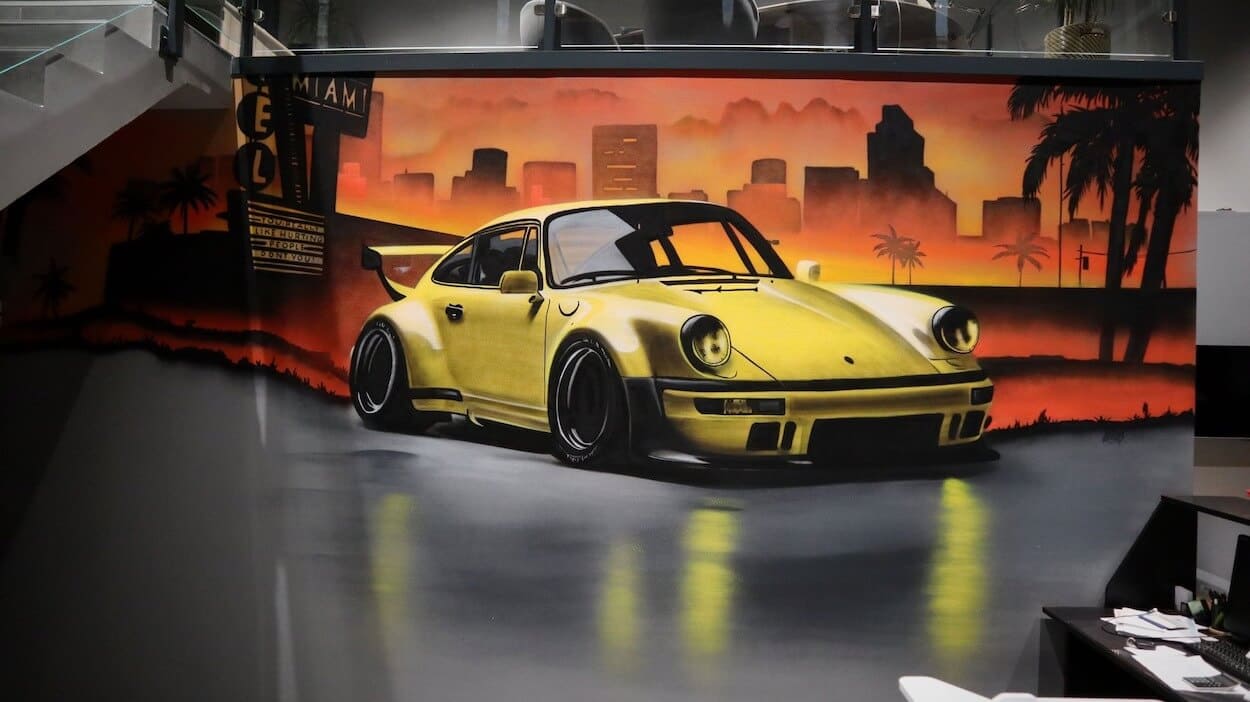 Réalisation d'une Porsche par Brako