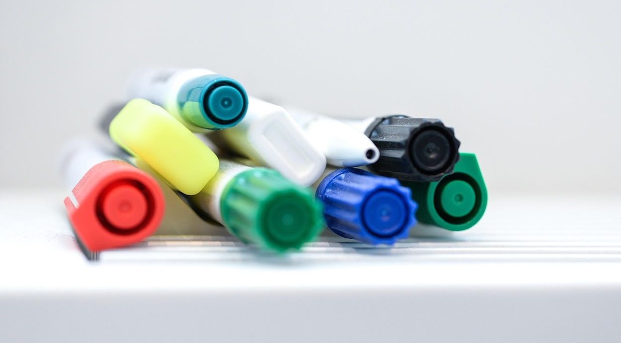 stockez toujours vos feutres à l'horizontale