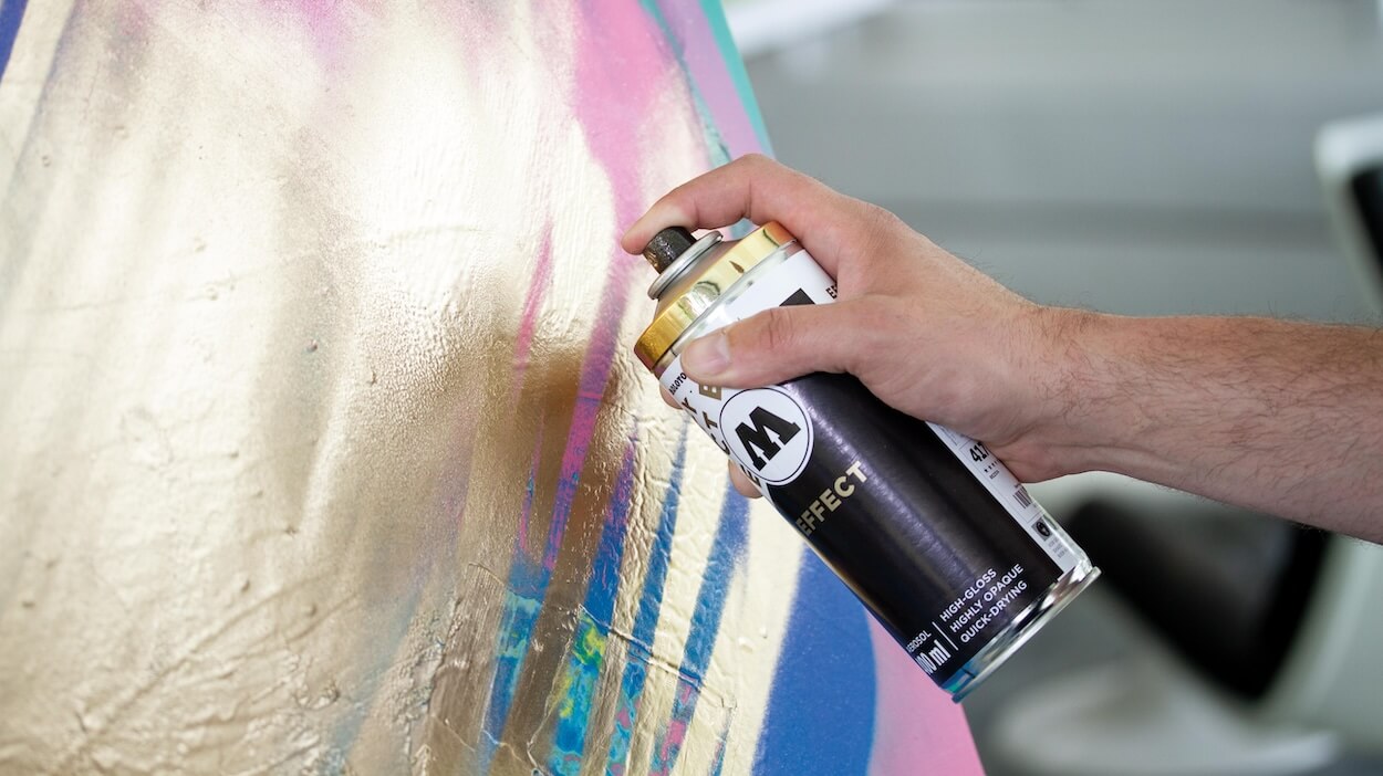 la peinture métallisée en bombe s'adapte à tous vos projets