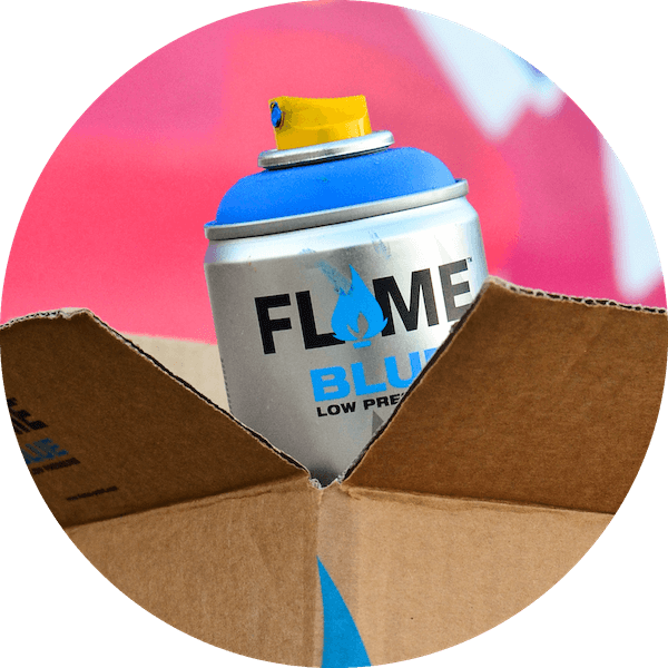 bombe de peinture graffiti pas cher Flame Blue