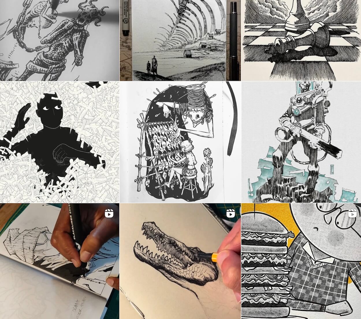 Inktober inspire chaque année de nombreux artistes