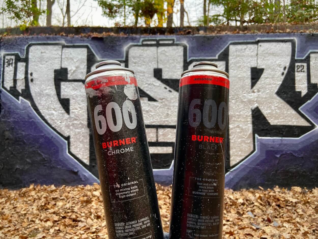 bombe de peinture graffiti Molotow Burner Chrome