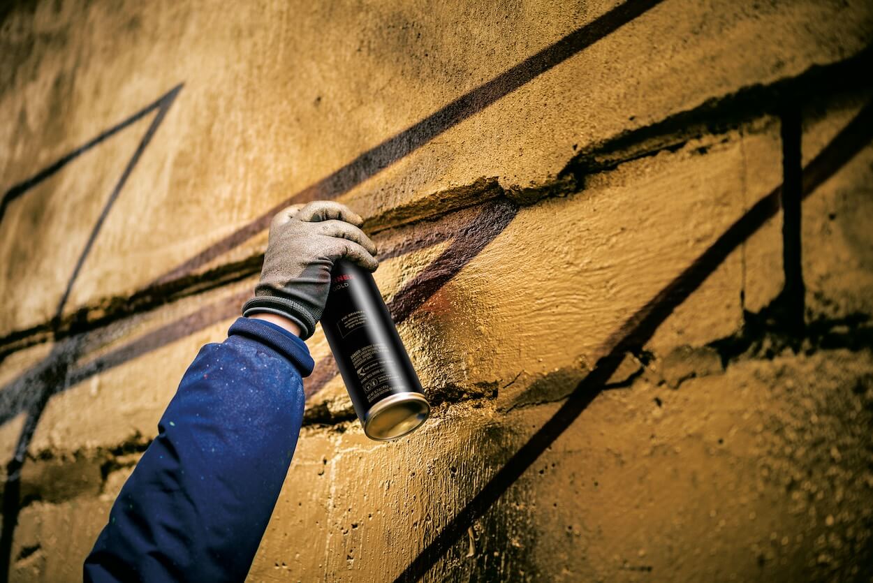 peinture or en spray Molotow Burner pour le graffiti