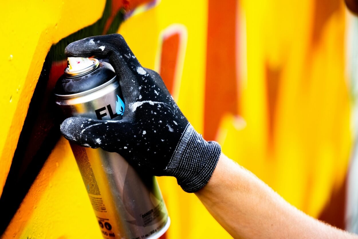 bombe de peinture graffiti Flame Blue