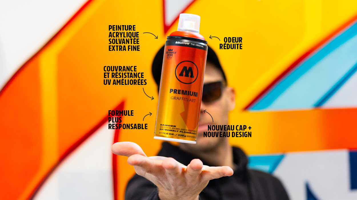 Nouvelle bombe de peinture acrylique Molotow Premium