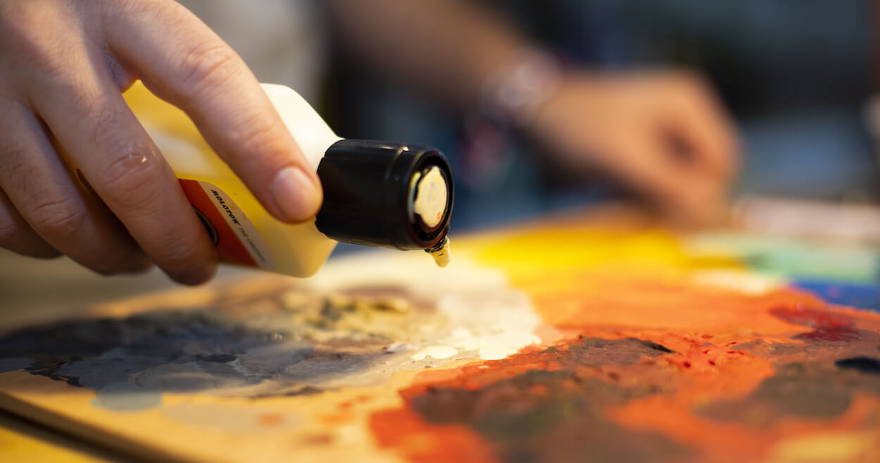 Utilisation de la peinture One4All sur une palette